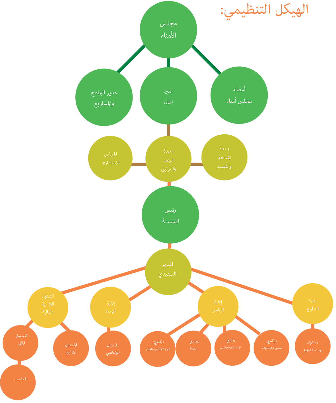 الهيكل التنظيمي